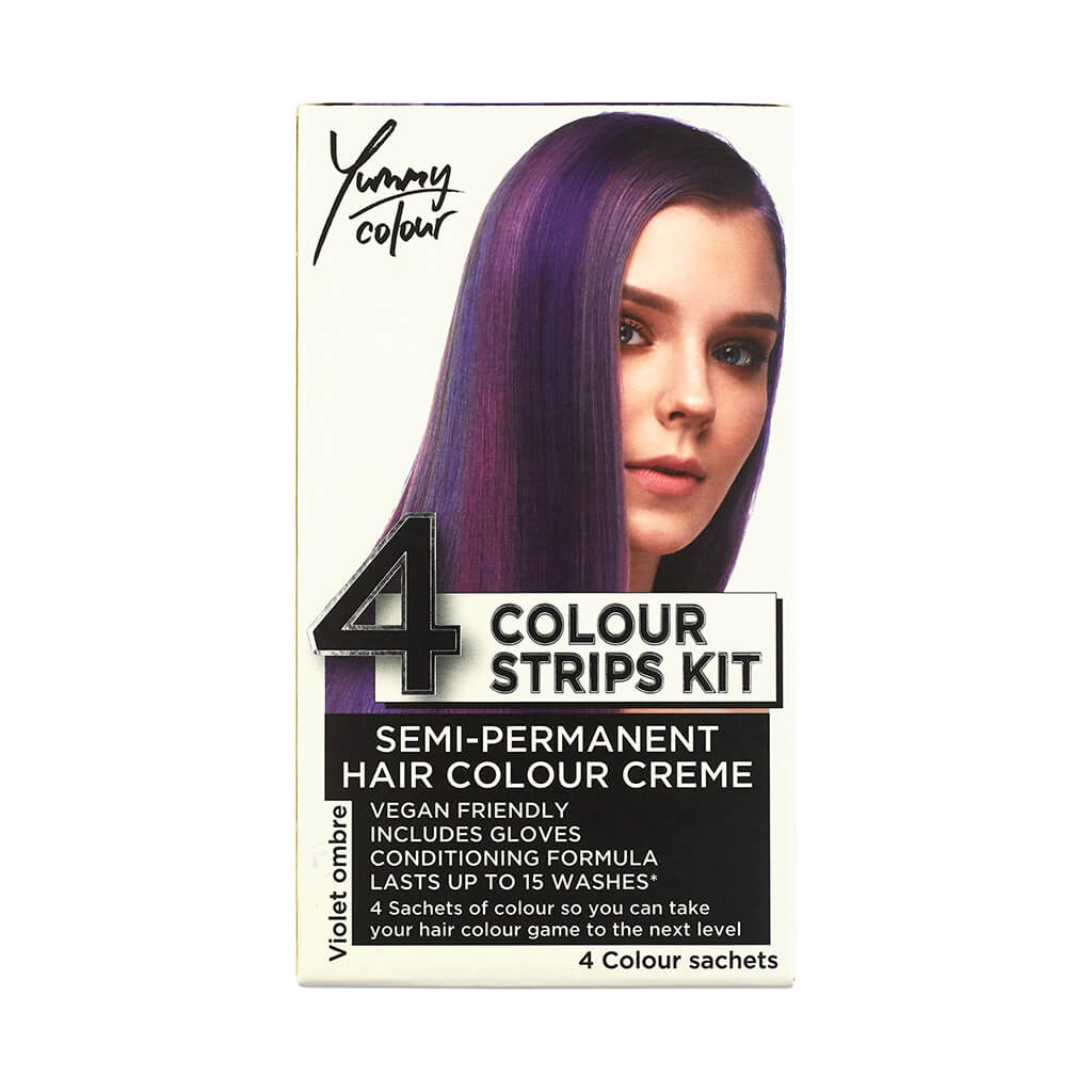 Stargazer Yummy Hair Colour Strips Kit - Violet Ombre Box